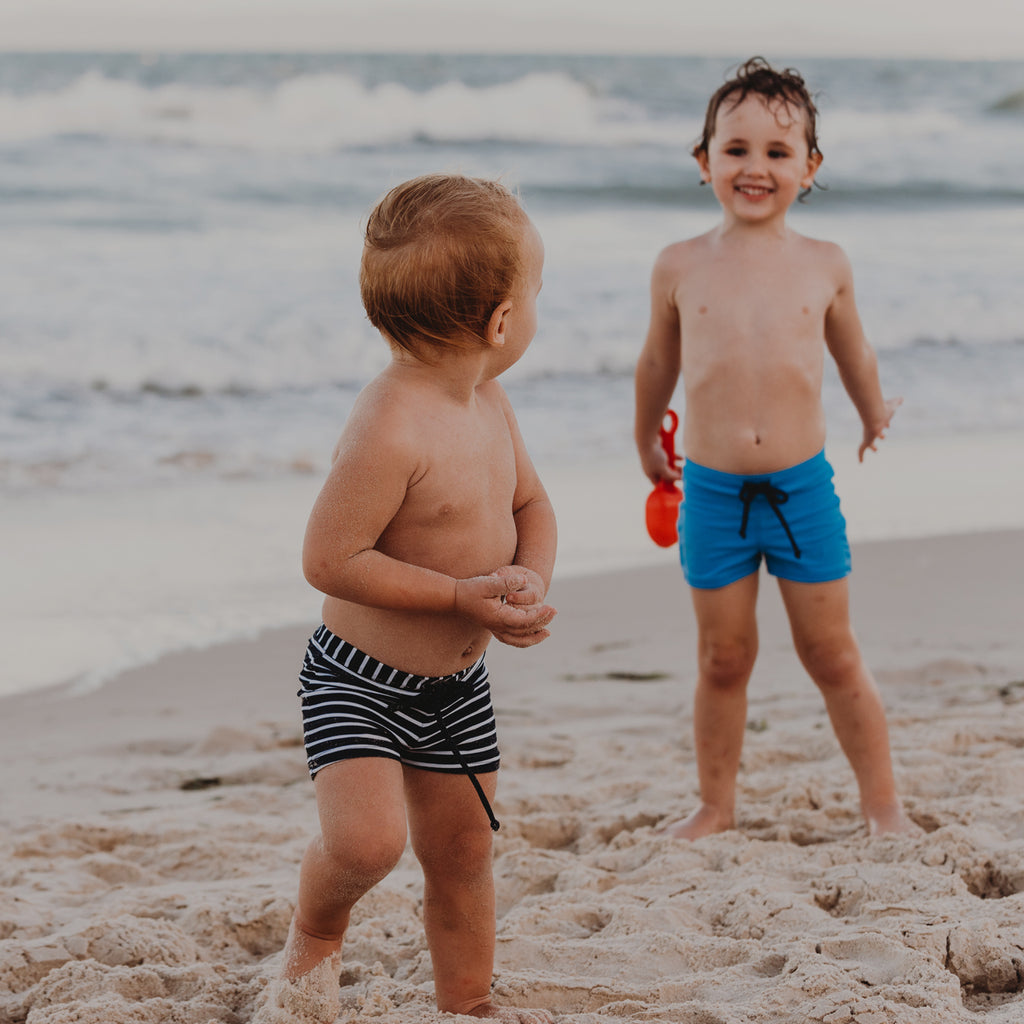 two boys on beach