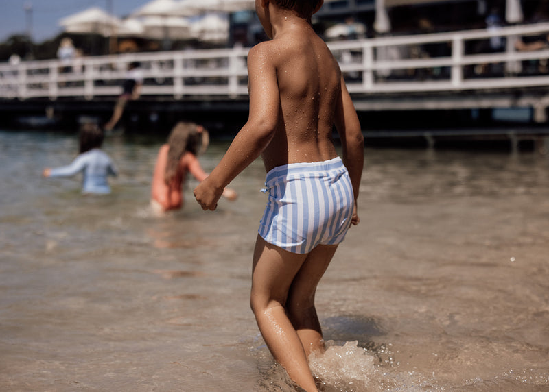 Euro short - Blue stripe