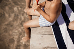 Euro short - Blue stripe