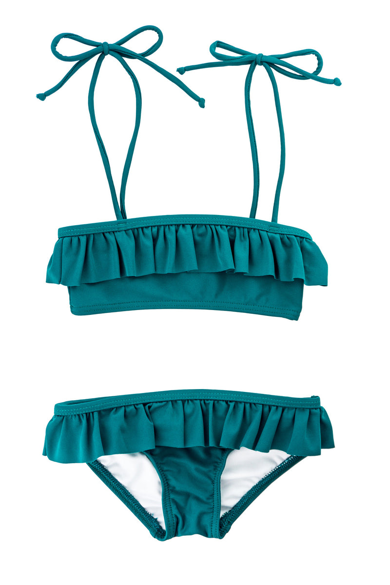 Ruffle bikini - Deep Teal