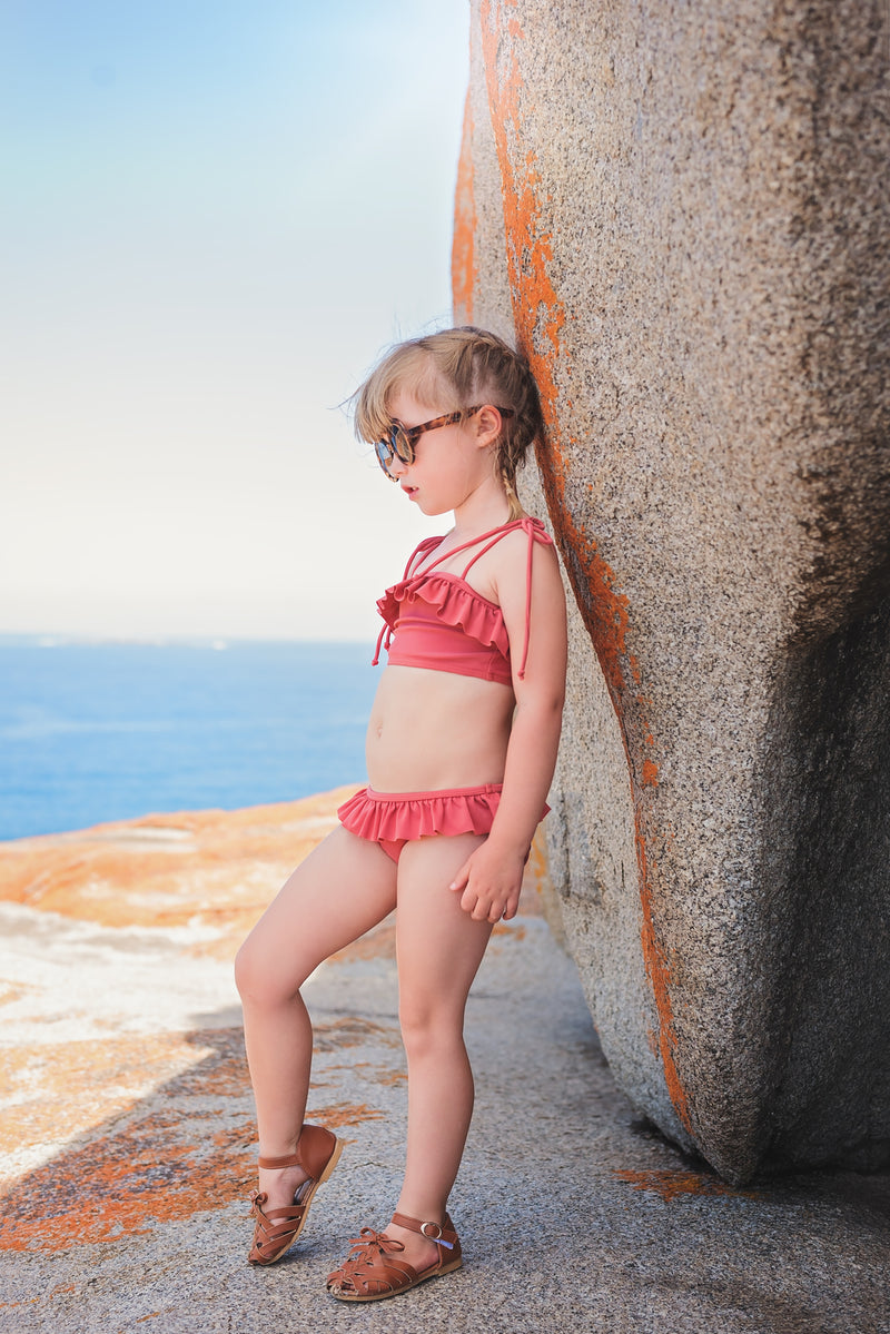 Ruffle bikini - Rust