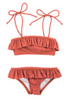 Ruffle bikini - Rust