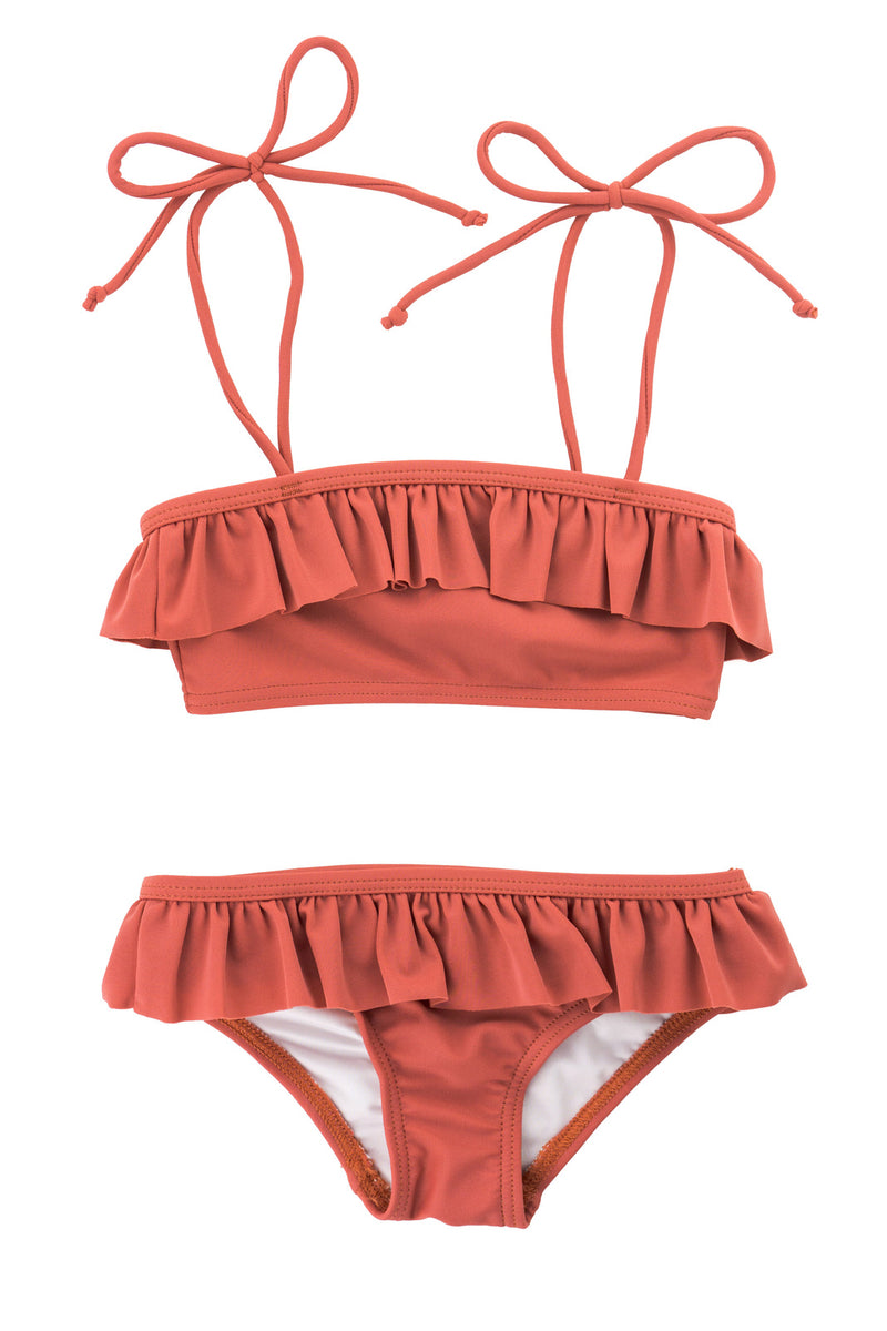 Ruffle bikini - Rust