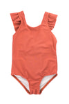 Ruffle one-piece - Rust