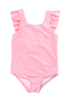 Ruffle one-piece - Pink
