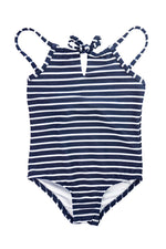 Tie front one-piece - Nautical Stripe